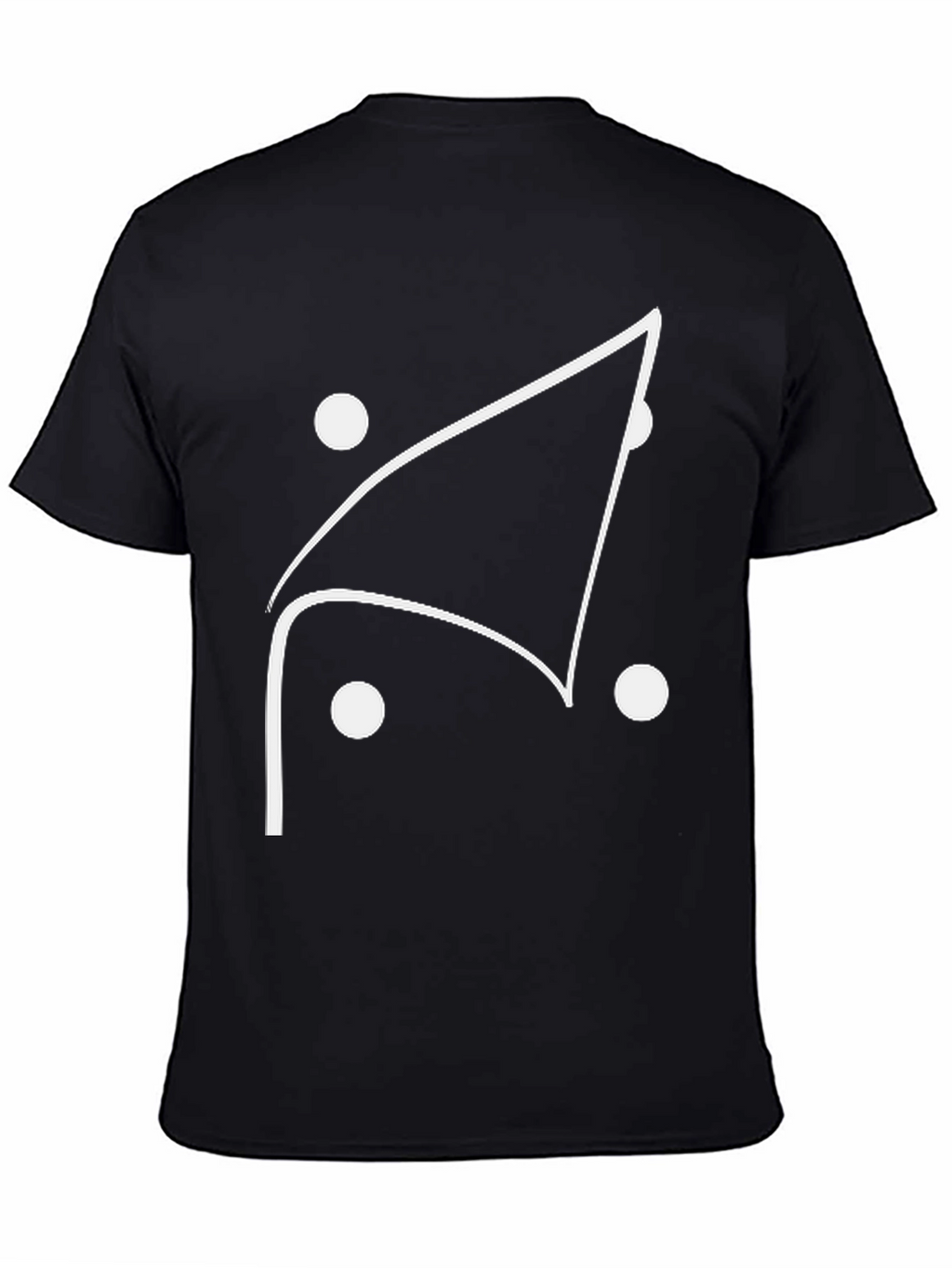 Abstract Graphic Tee - Black Cotton Blend