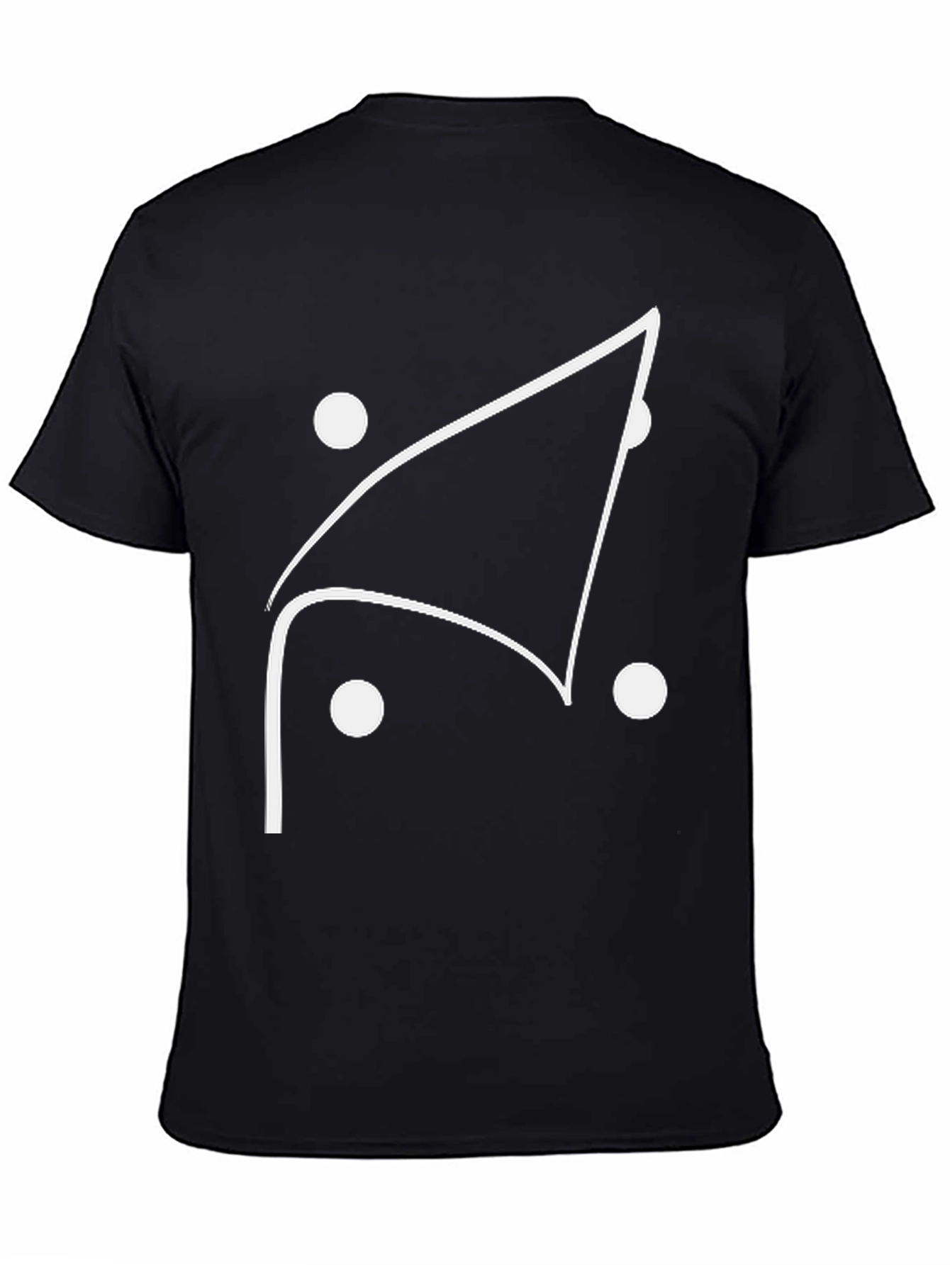 Abstract Graphic Tee - Black Cotton Blend