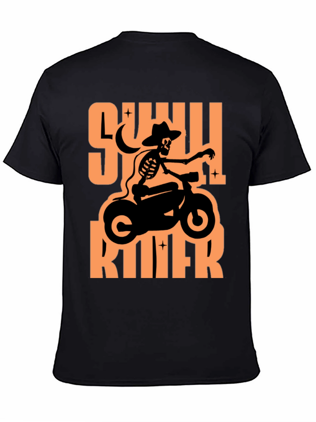 Skull Rider Graphic T-Shirt - Black