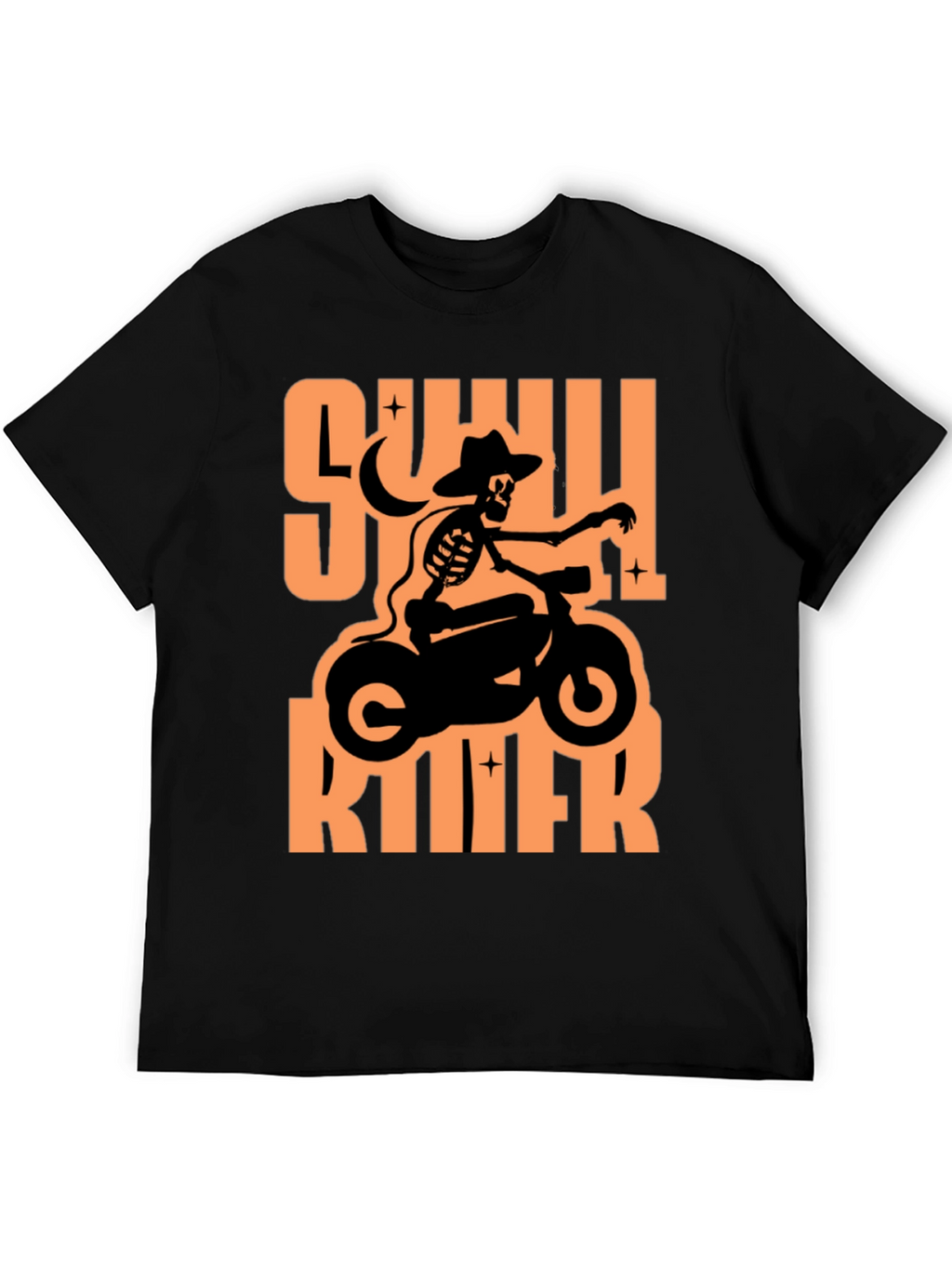 Skull Rider Graphic T-Shirt - Black