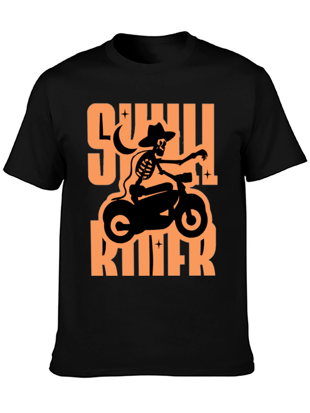 Skull Rider Graphic T-Shirt - Black