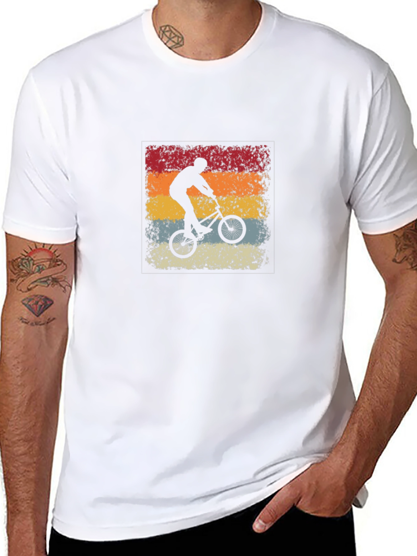 Retro BMX Rider Graphic T-Shirt