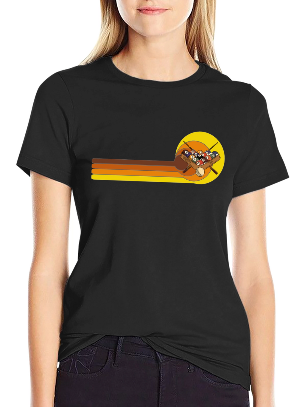 Retro Billiards Graphic T-Shirt