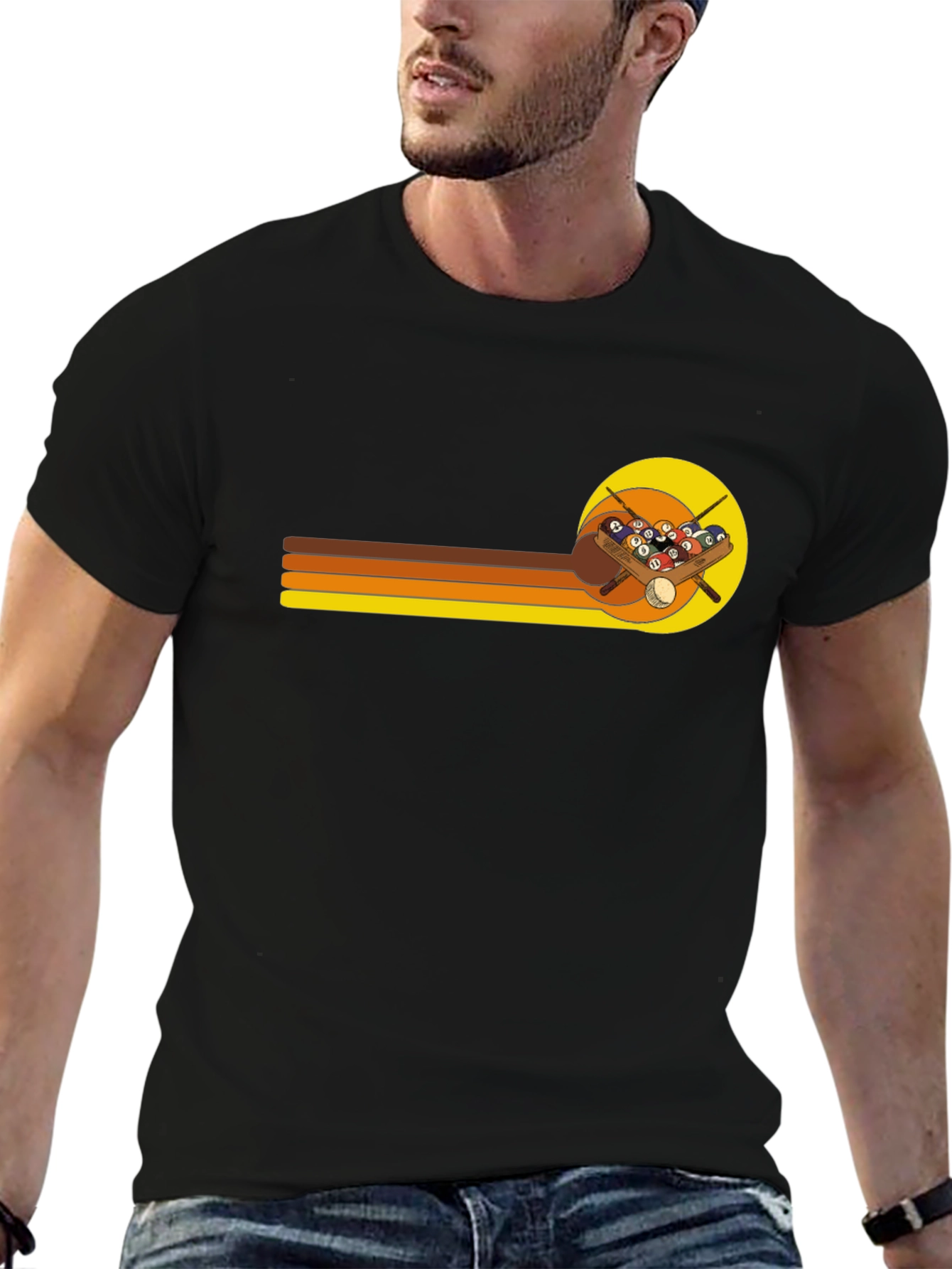 Retro Billiards Graphic T-Shirt