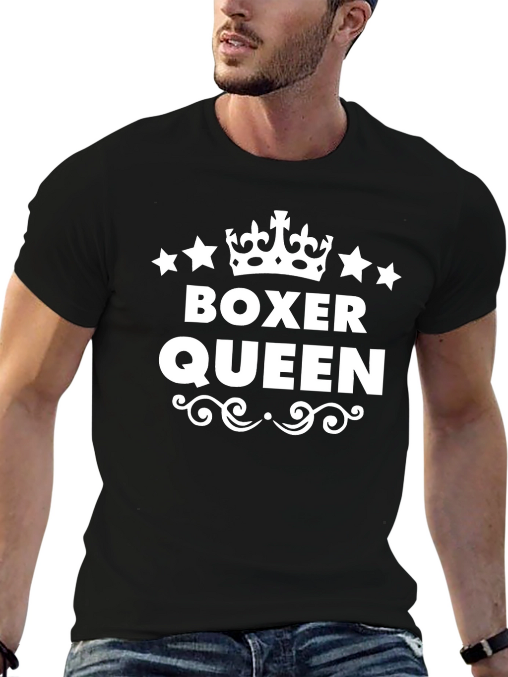 Boxer Queen Graphic Tee -  Stylish Unisex T-Shirt