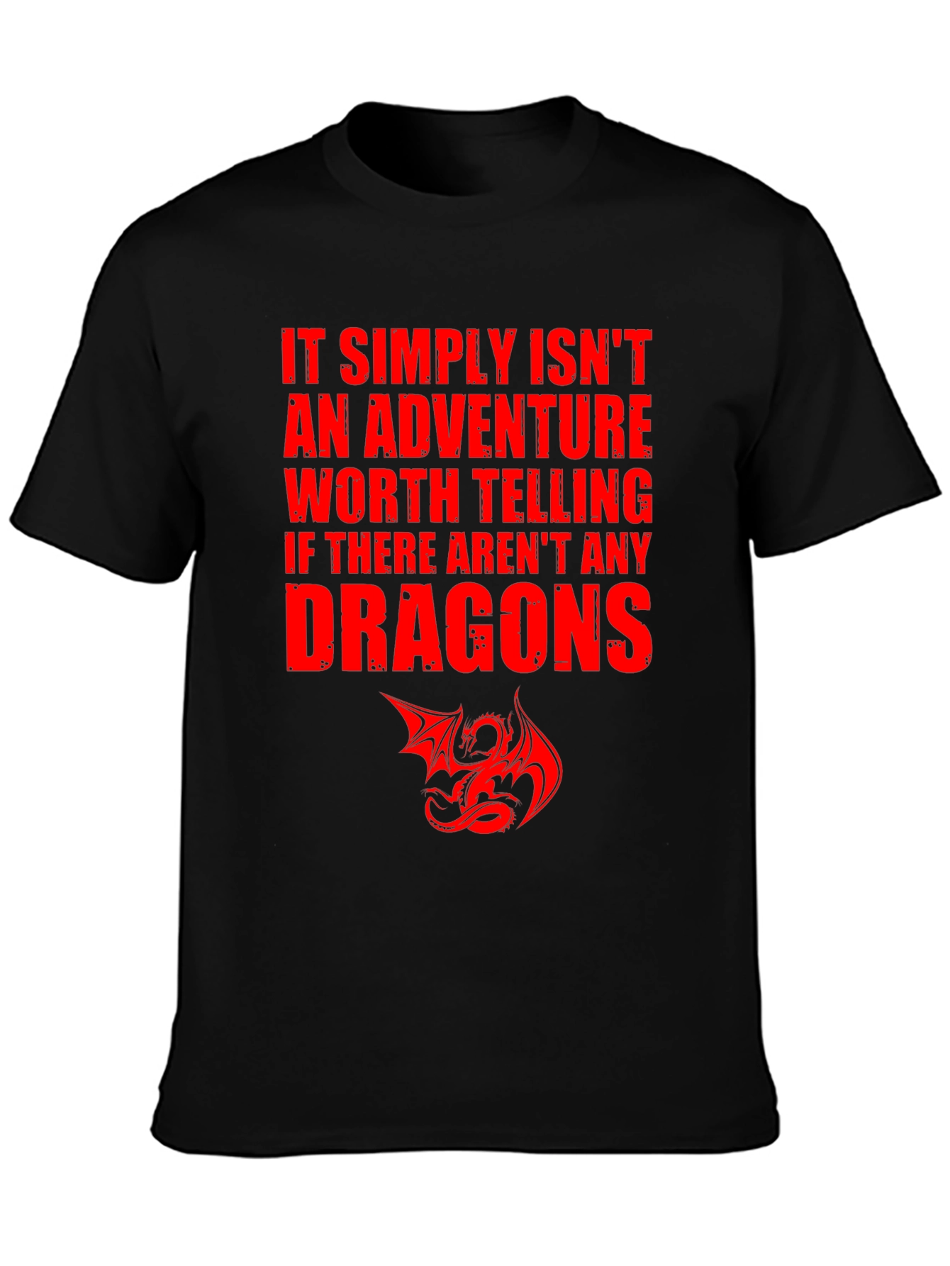 Dragon Adventure T-Shirt - Black Graphic Tee