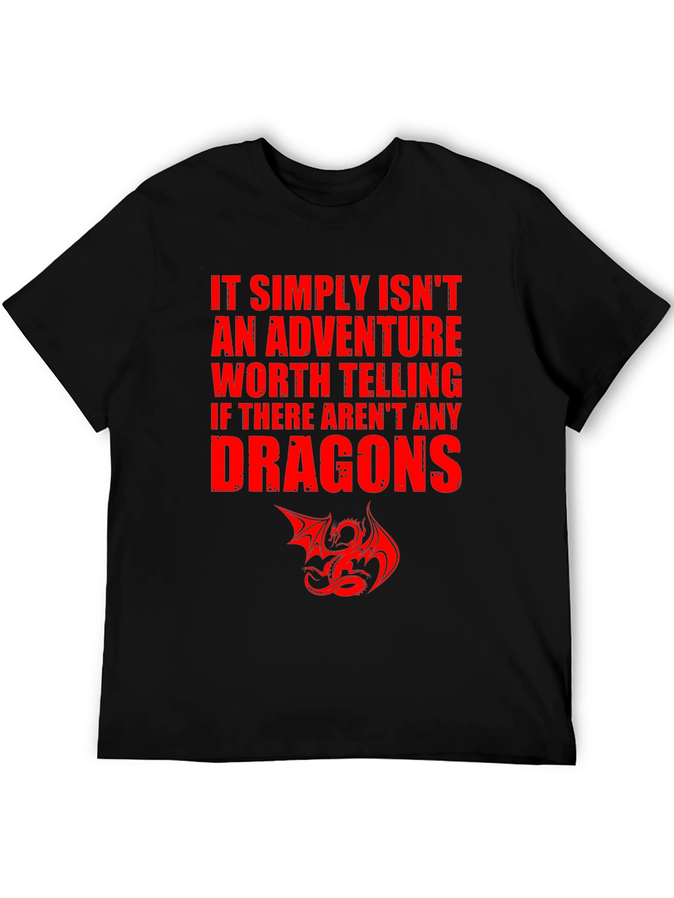 Dragon Adventure T-Shirt - Black Graphic Tee