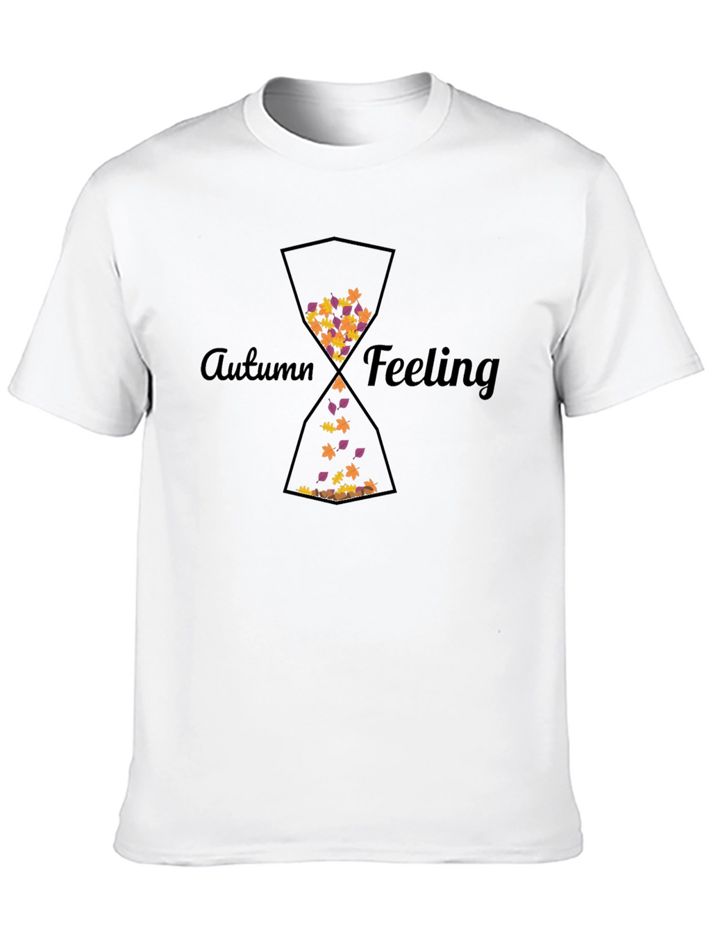 Autumn Feeling Hourglass Graphic T-Shirt