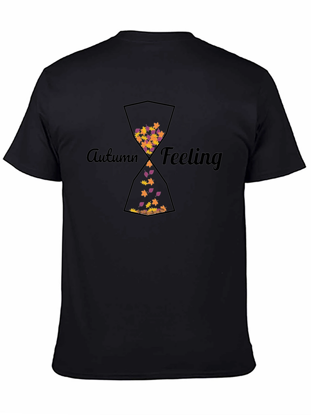 Autumn Feeling Hourglass Graphic T-Shirt
