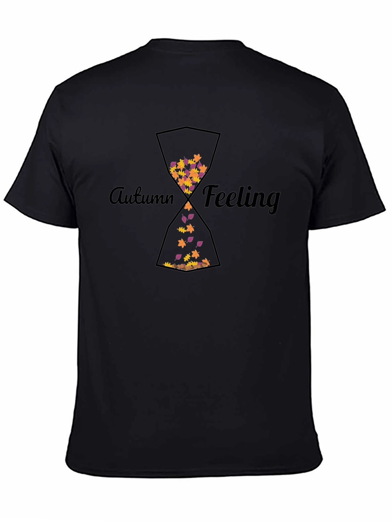 Autumn Feeling Hourglass Graphic T-Shirt