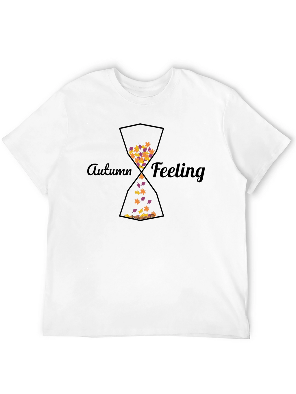 Autumn Feeling Hourglass Graphic T-Shirt