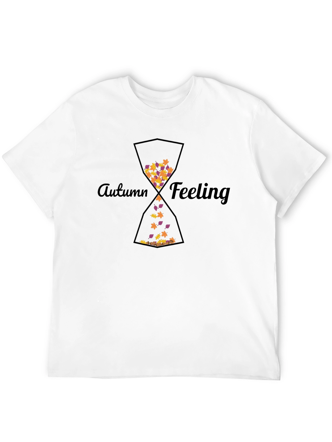 Autumn Feeling Hourglass Graphic T-Shirt