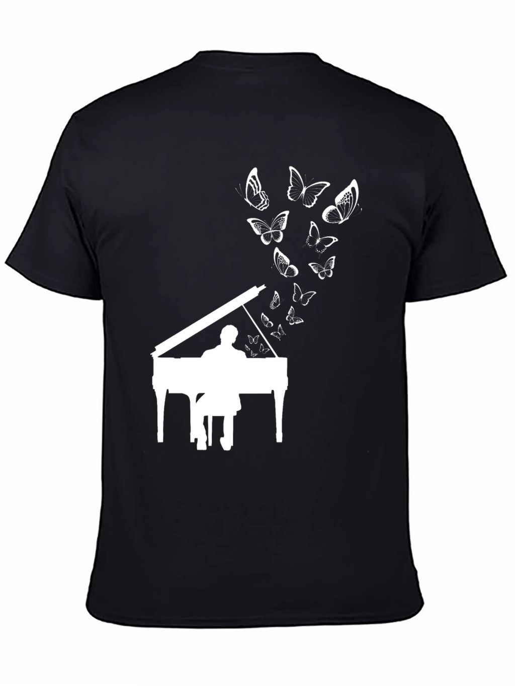 Piano Player Butterfly T-Shirt