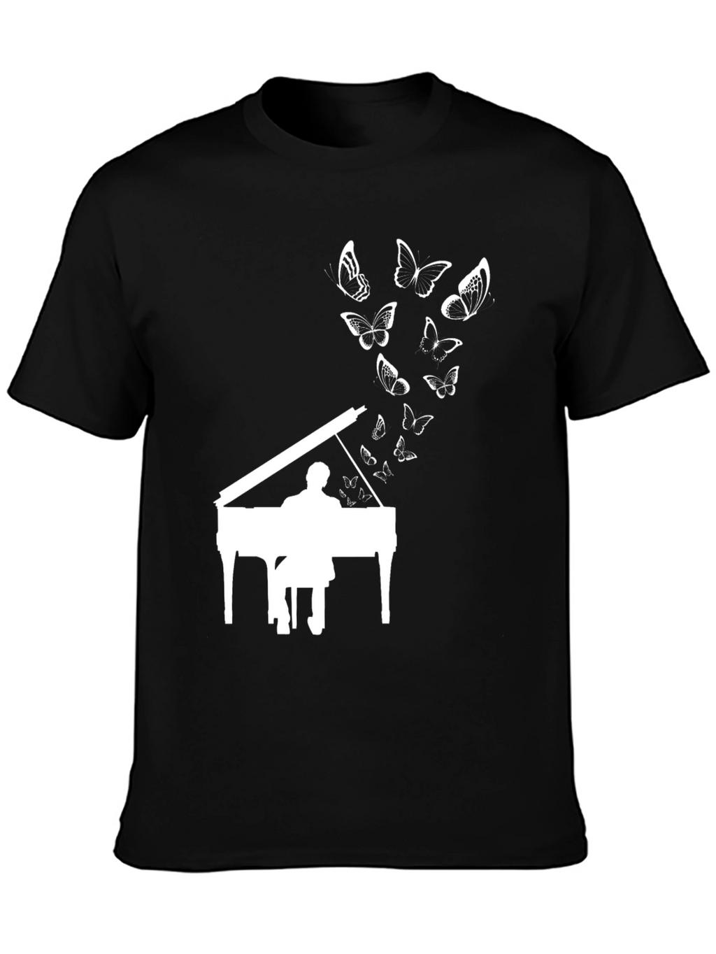 Piano Player Butterfly T-Shirt