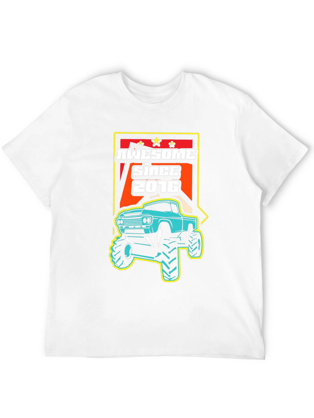 Awesome Since 2016 Monster Truck Graphic Tee