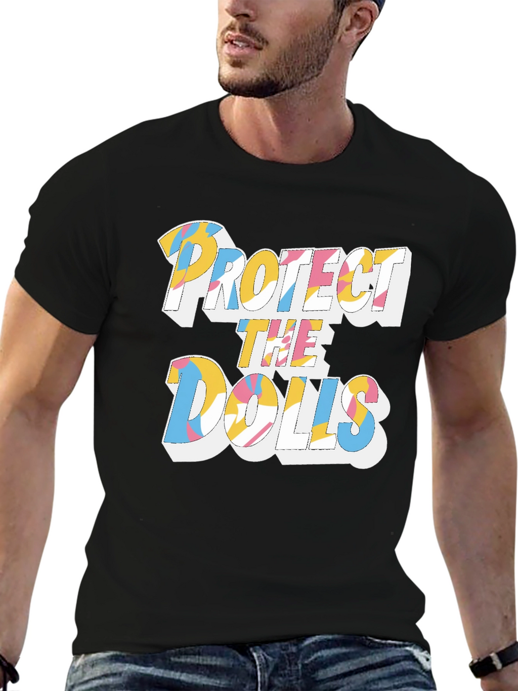 Protect the Dolls Graphic Print Tee