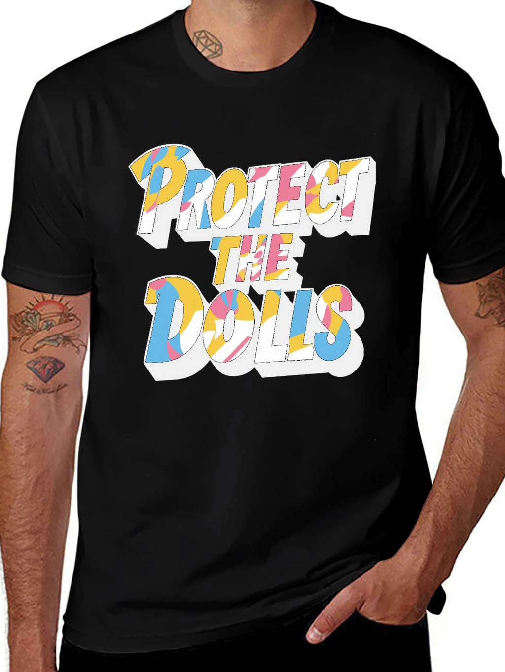 Protect the Dolls Graphic Print Tee