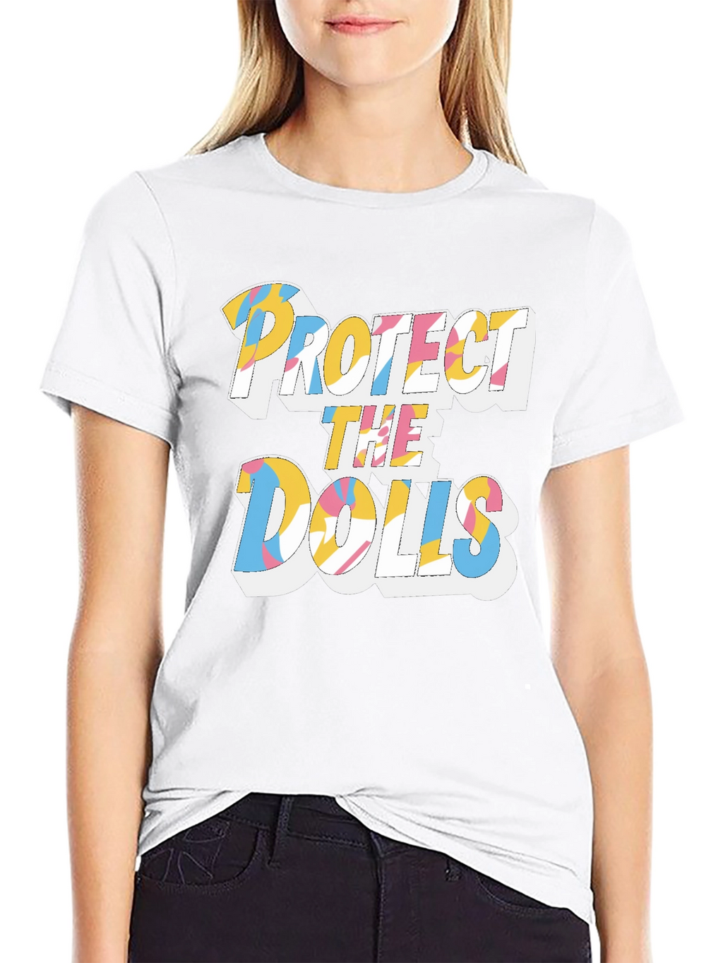 Protect the Dolls Graphic Print Tee