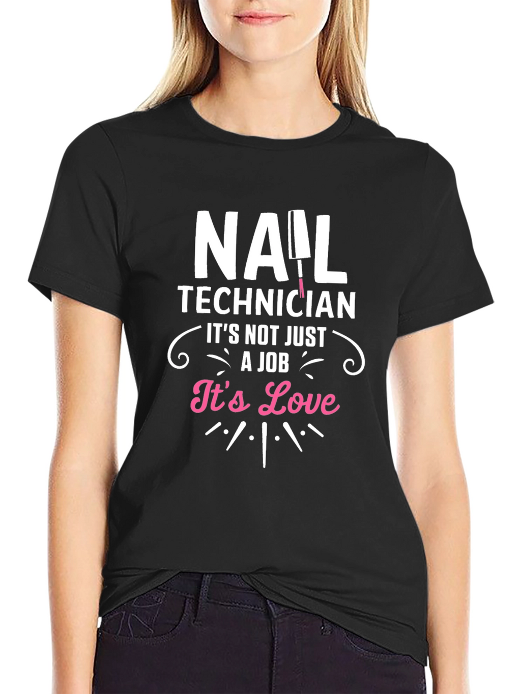 Nail Technician Love T-Shirt - Black