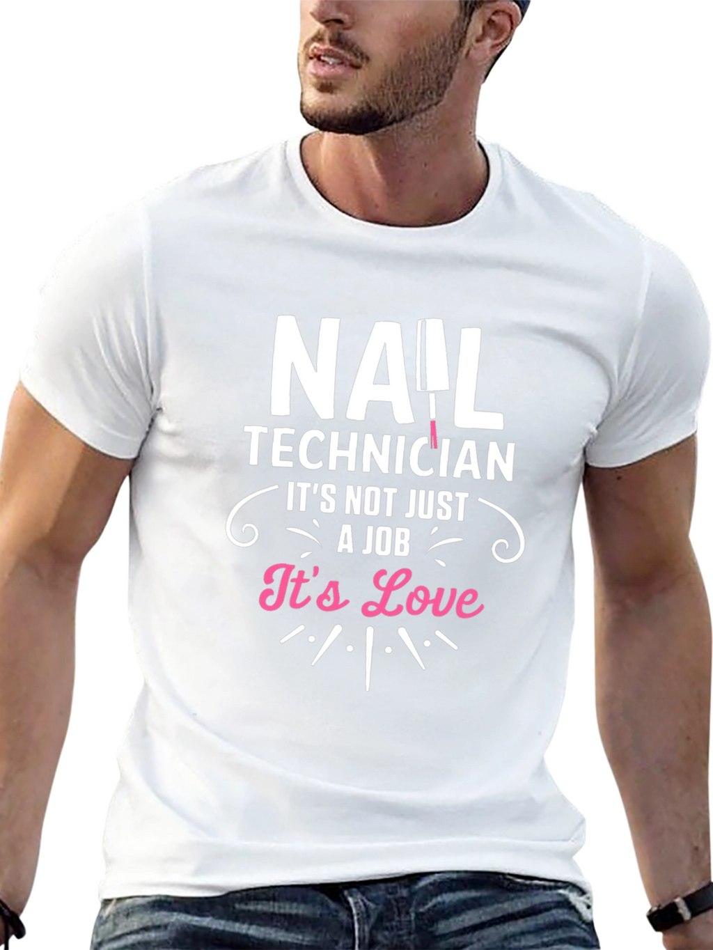 Nail Technician Love T-Shirt - Black