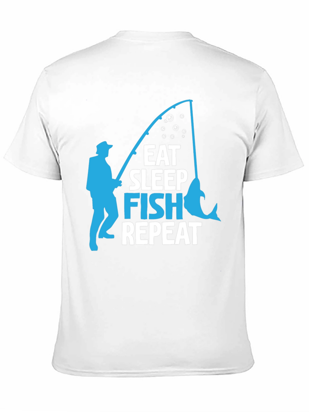 Eat Sleep Fish Repeat Graphic T-Shirt
