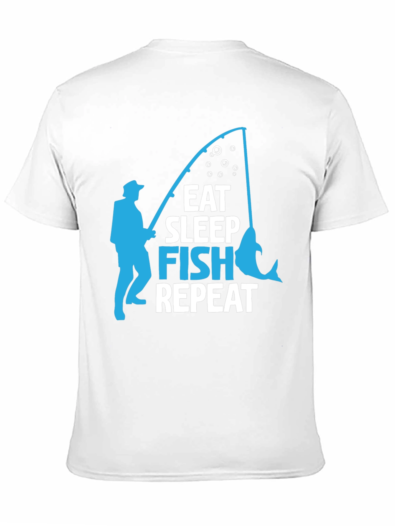 Eat Sleep Fish Repeat Graphic T-Shirt