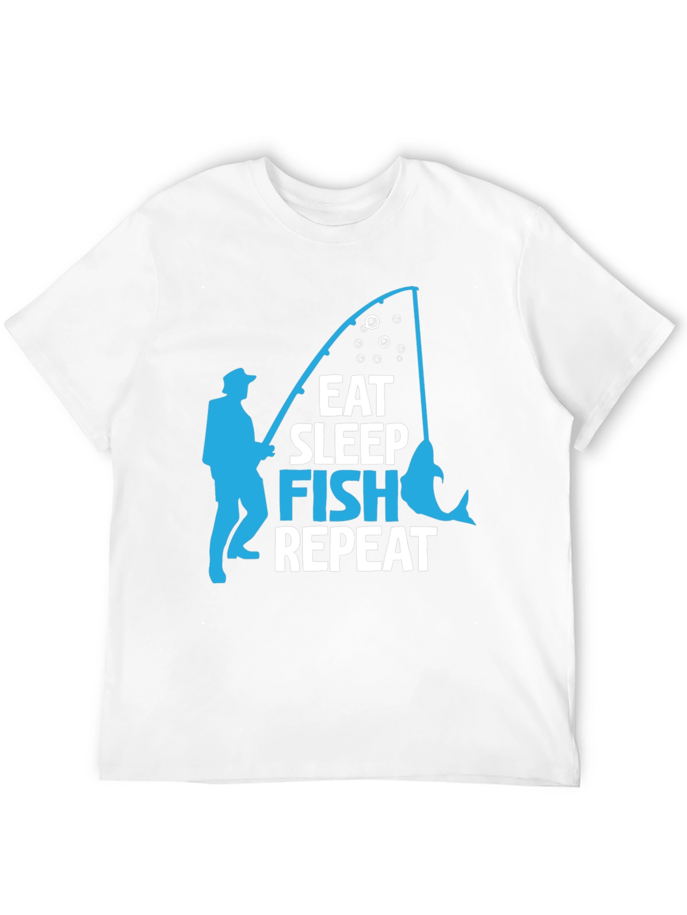 Eat Sleep Fish Repeat Graphic T-Shirt