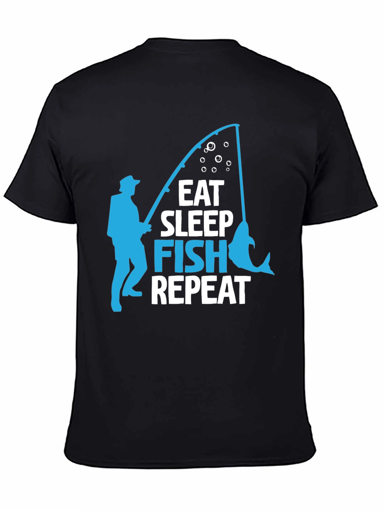 Eat Sleep Fish Repeat Graphic T-Shirt