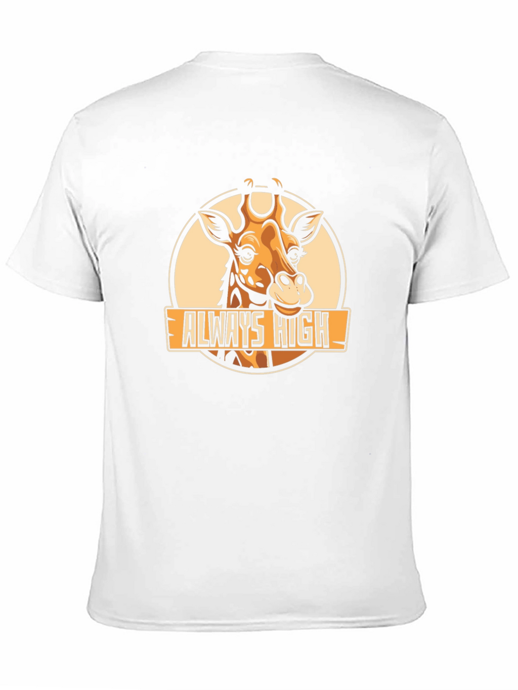 Always High Giraffe Black Graphic T-Shirt