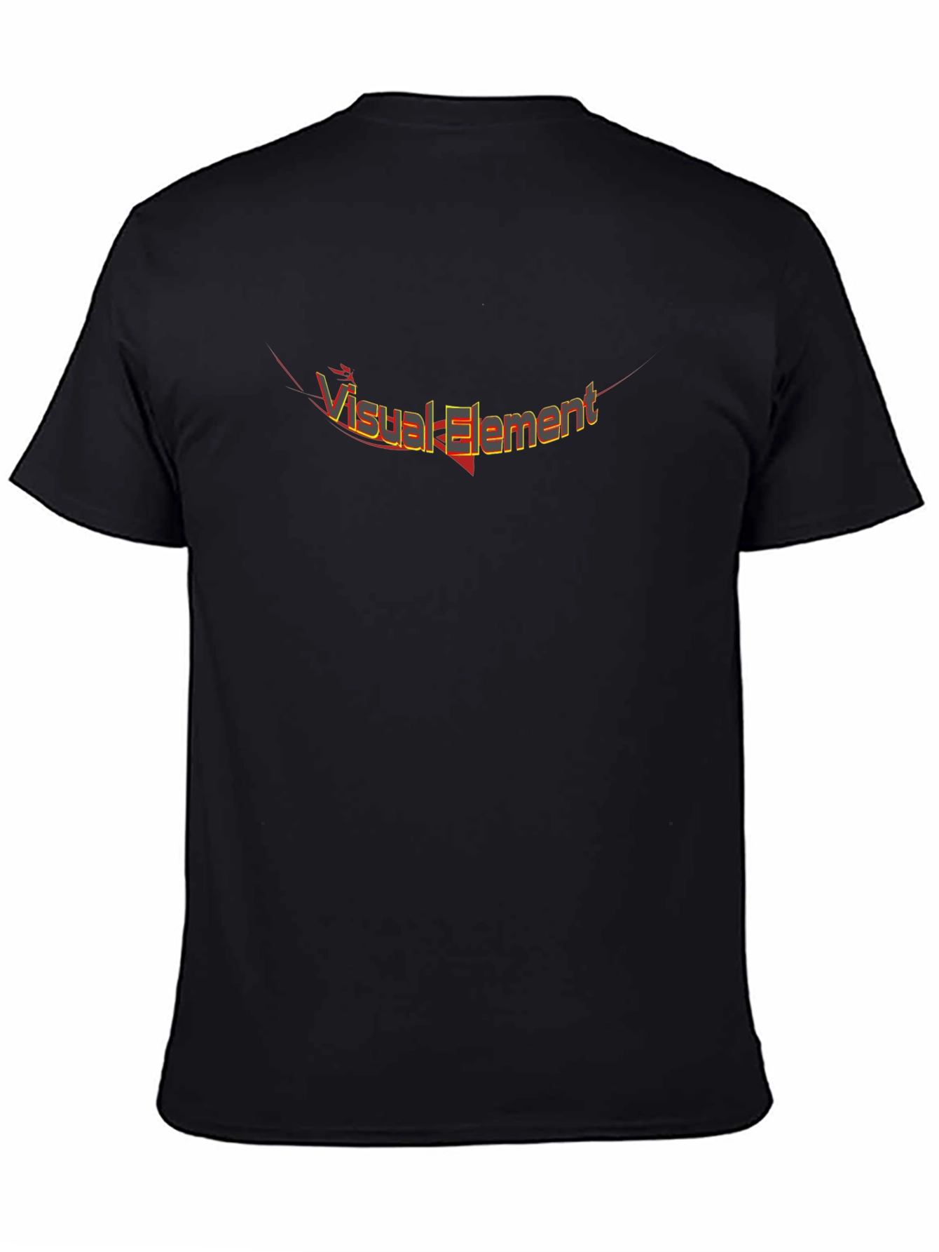 Visual Element Graphic Tee - Black Cotton Blend