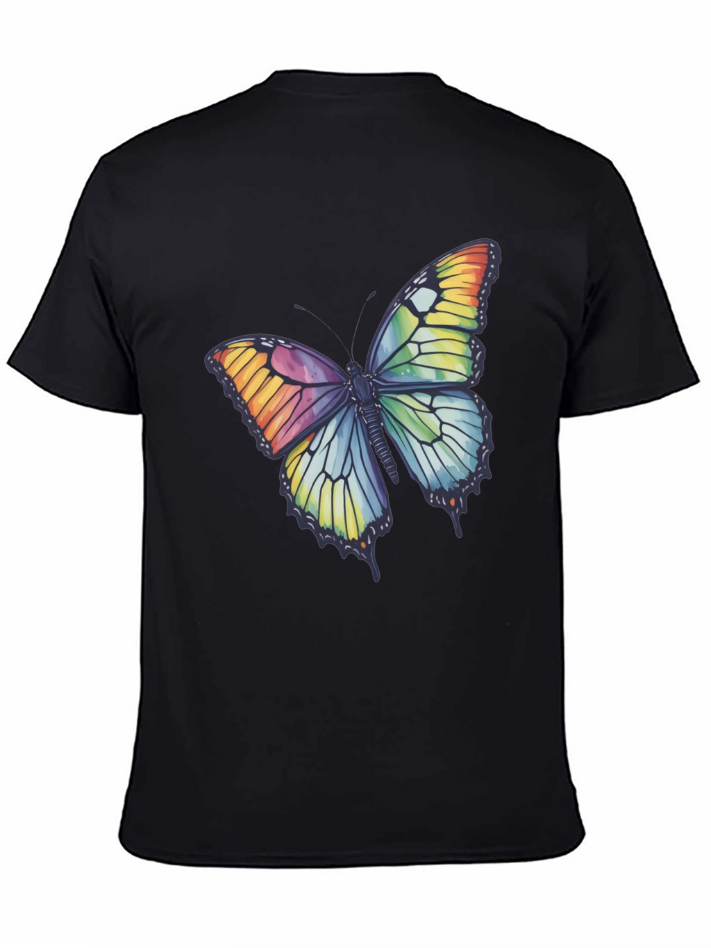 Butterfly Graphic Tee - Rainbow Wings T-Shirt