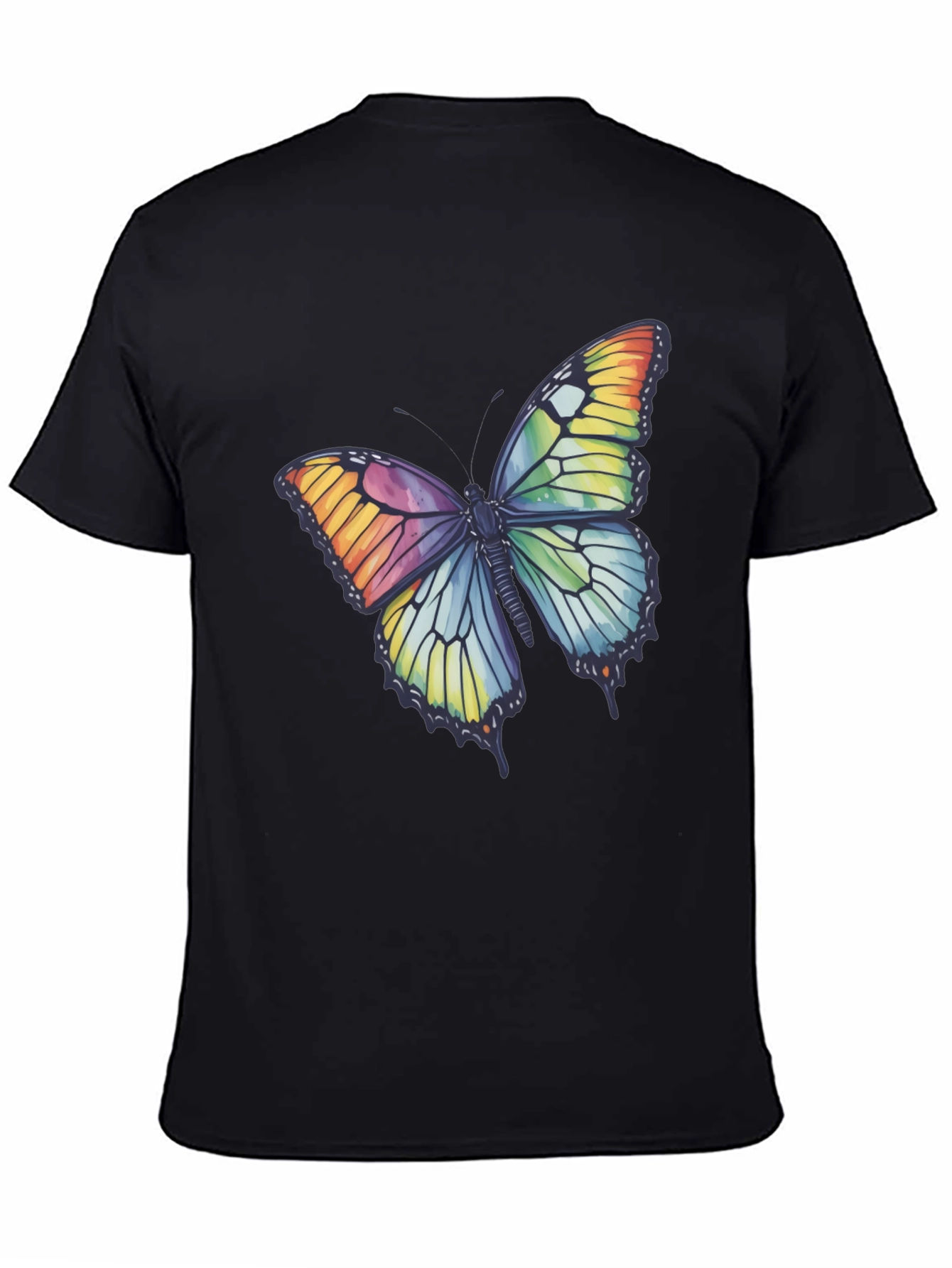 Butterfly Graphic Tee - Rainbow Wings T-Shirt