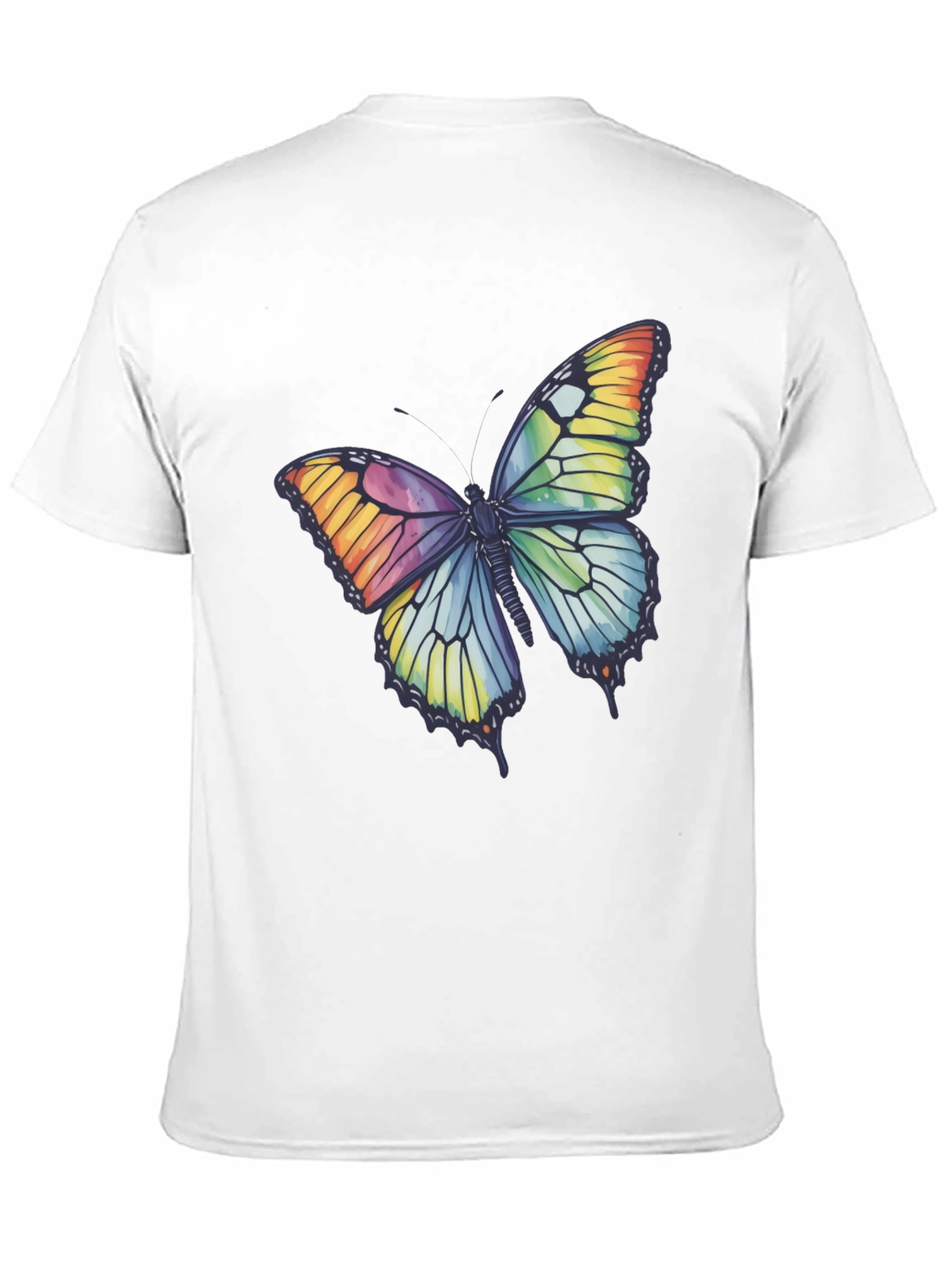 Butterfly Graphic Tee - Rainbow Wings T-Shirt