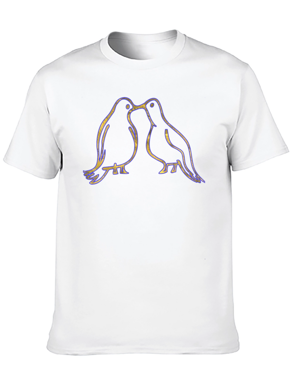 Love Birds Graphic Tee - Black Unisex T-Shirt