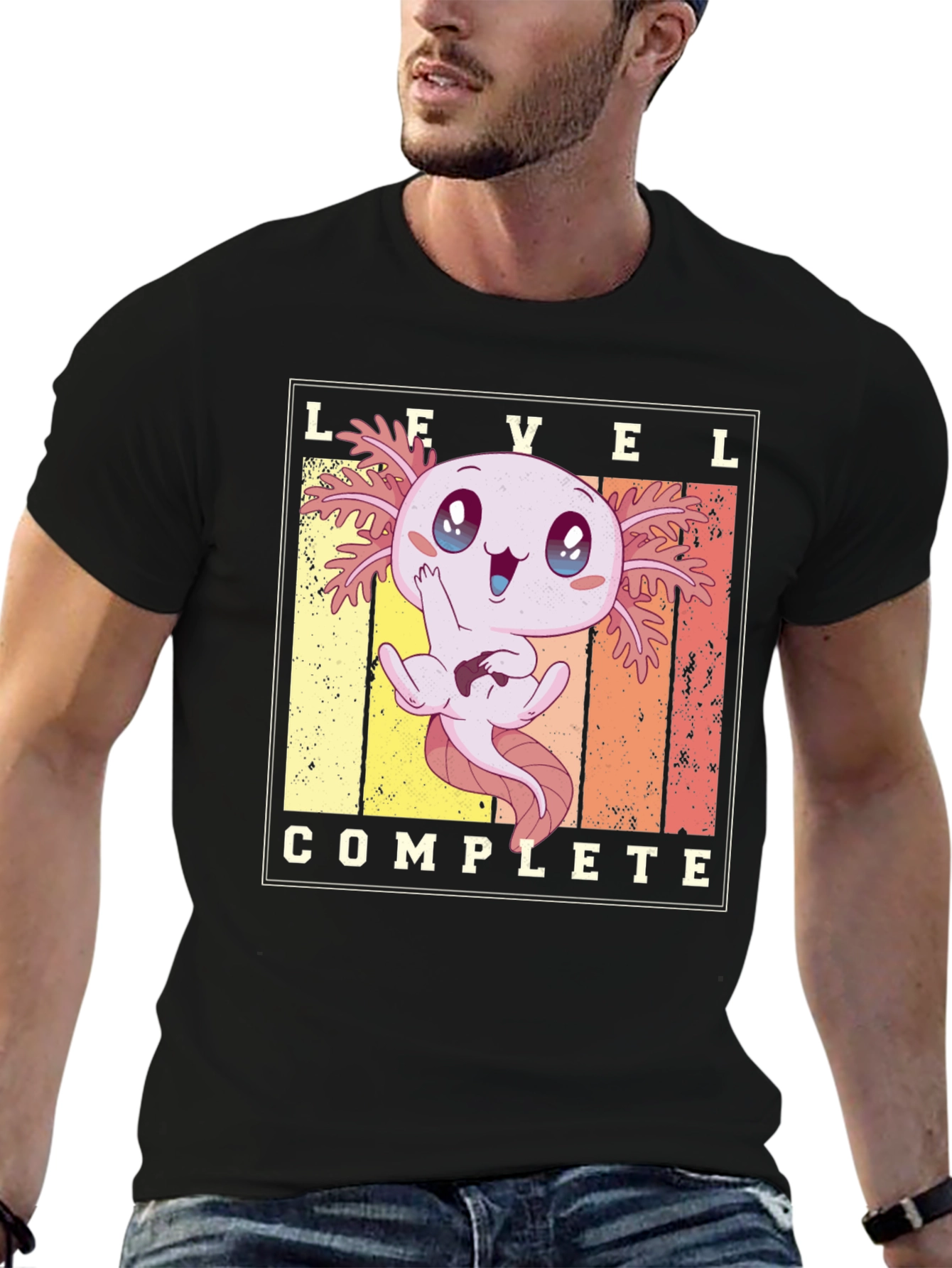Level Complete Axolotl Gamer T-Shirt