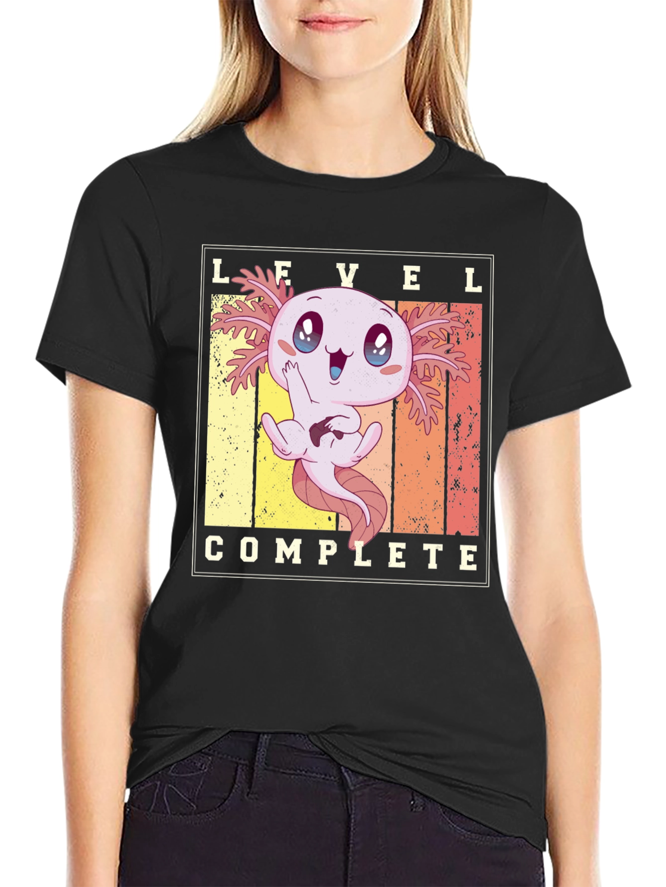 Level Complete Axolotl Gamer T-Shirt