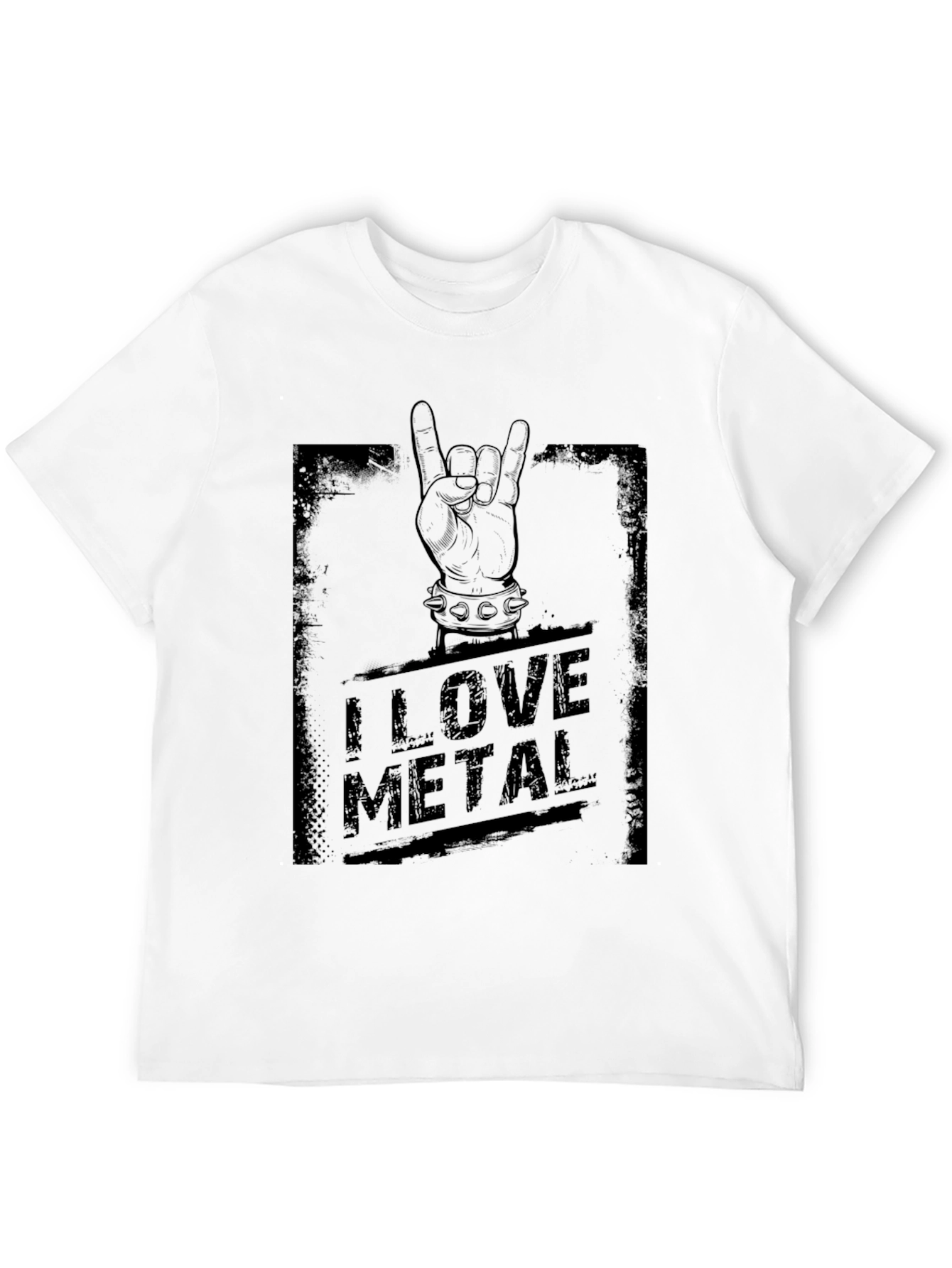 I Love Metal Black Graphic Tee