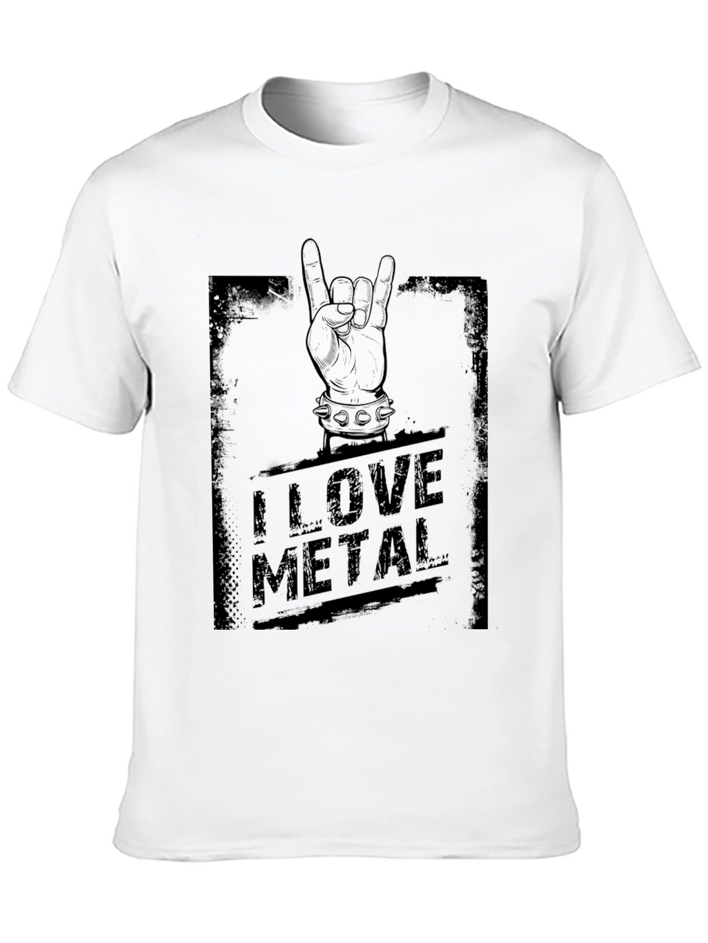 I Love Metal Black Graphic Tee