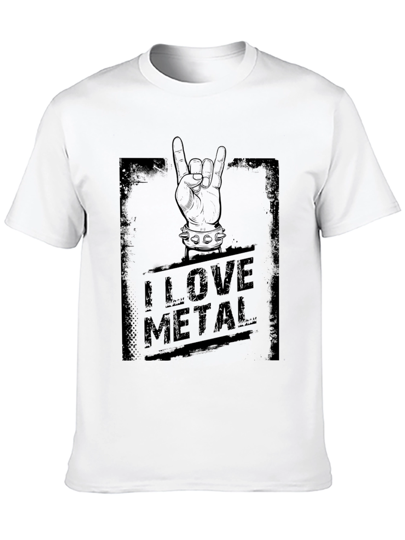 I Love Metal Black Graphic Tee