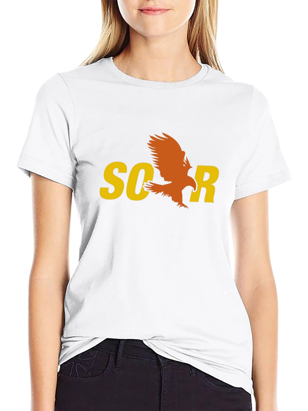 Soar Eagle Graphic Tee - Stylish Black T-Shirt