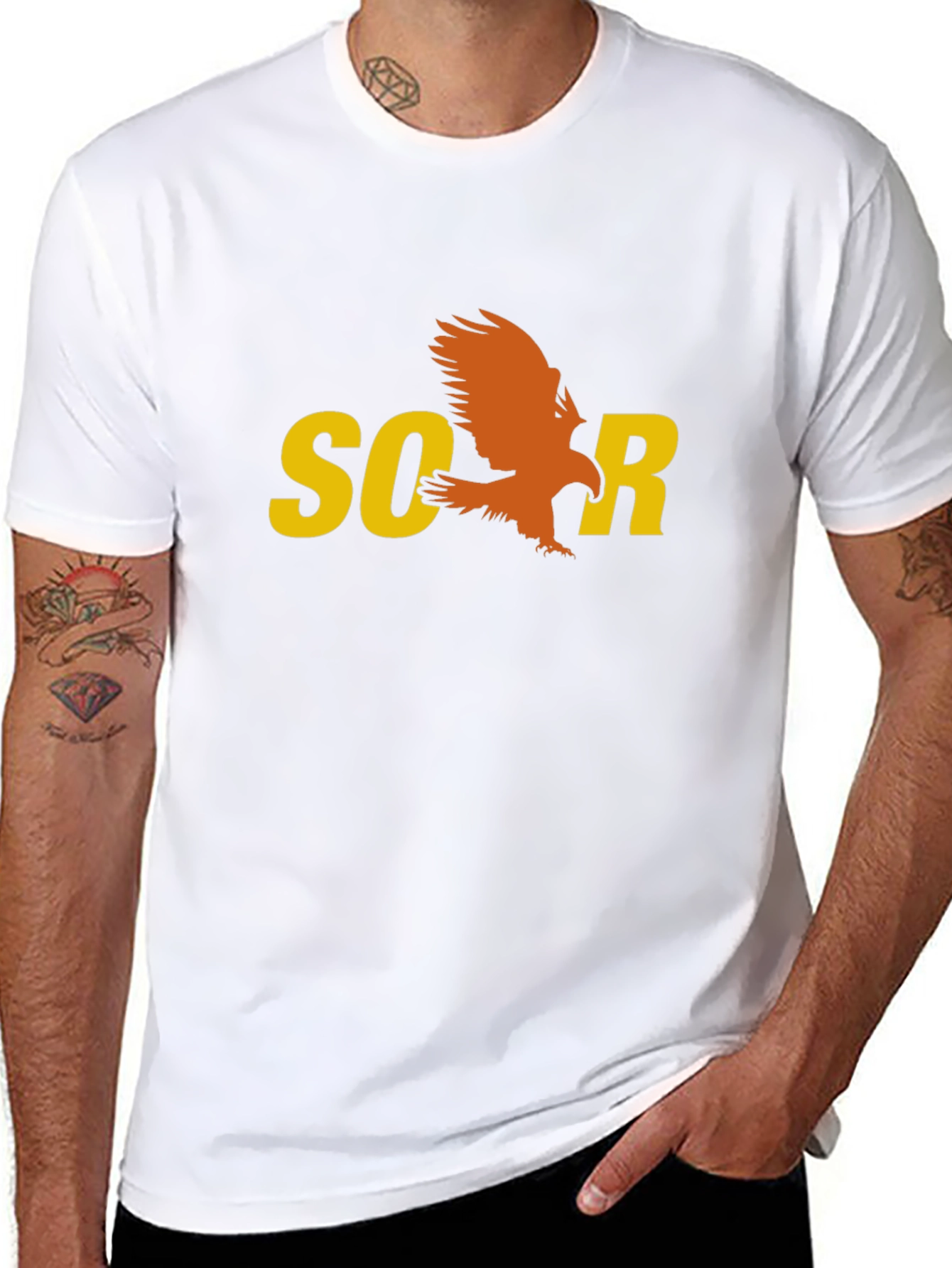 Soar Eagle Graphic Tee - Stylish Black T-Shirt