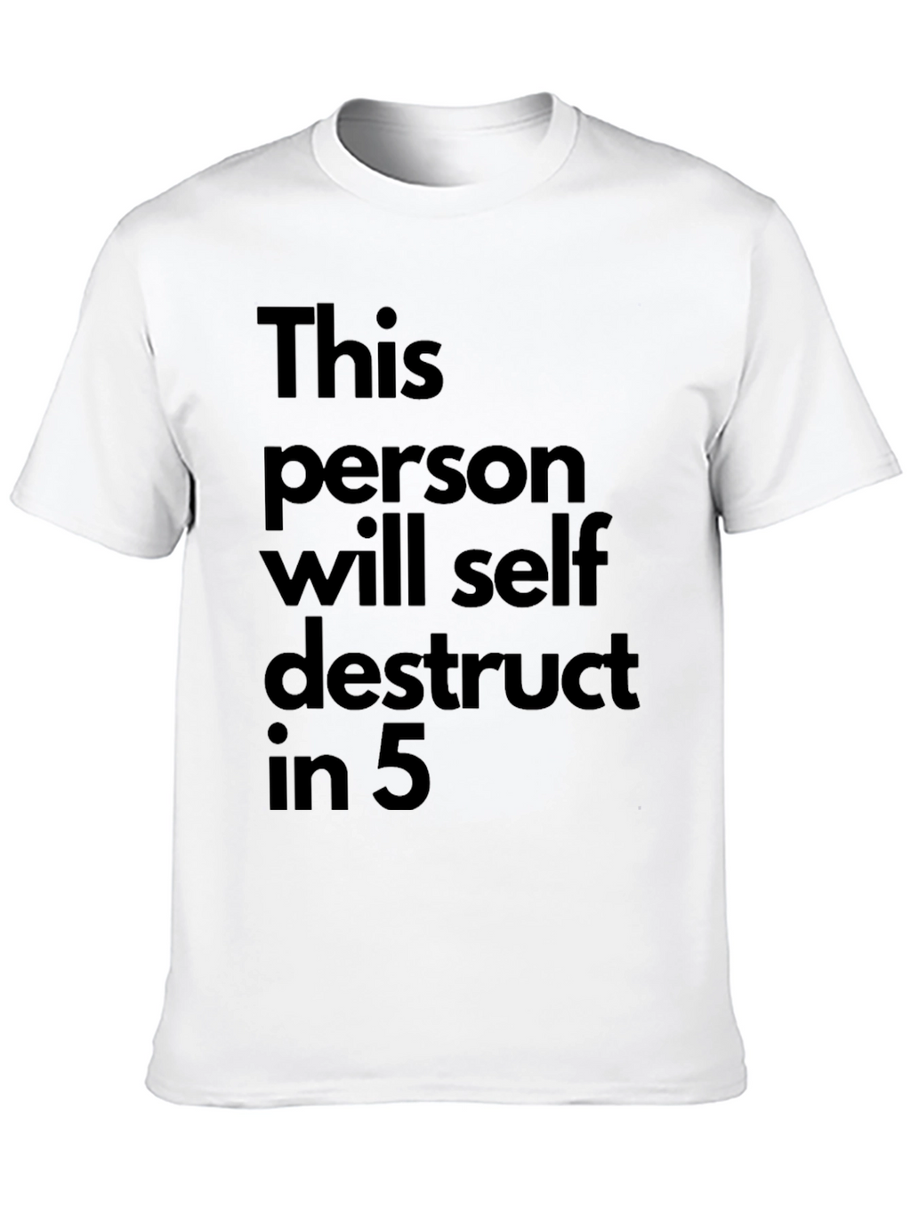 Self Destruct T-Shirt: Black Humor Graphic Tee