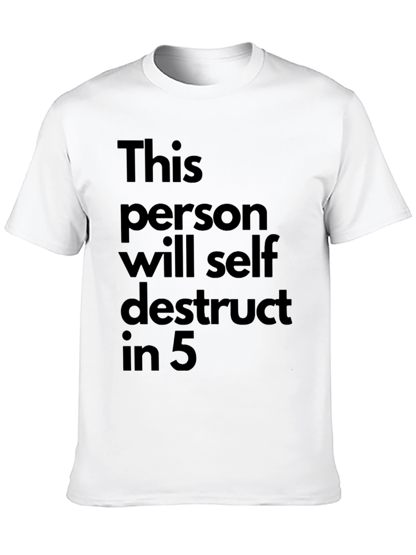 Self Destruct T-Shirt: Black Humor Graphic Tee