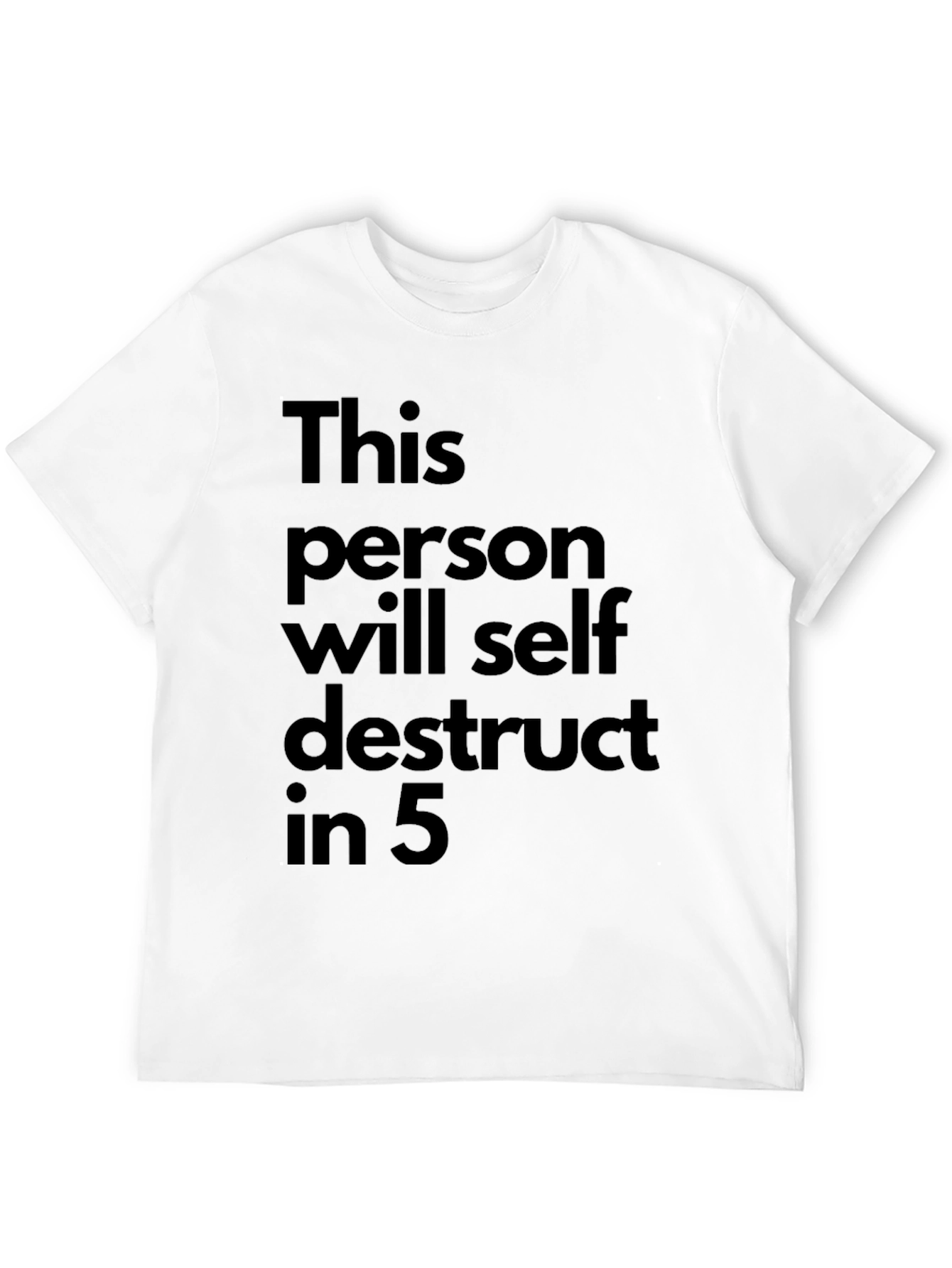 Self Destruct T-Shirt: Black Humor Graphic Tee