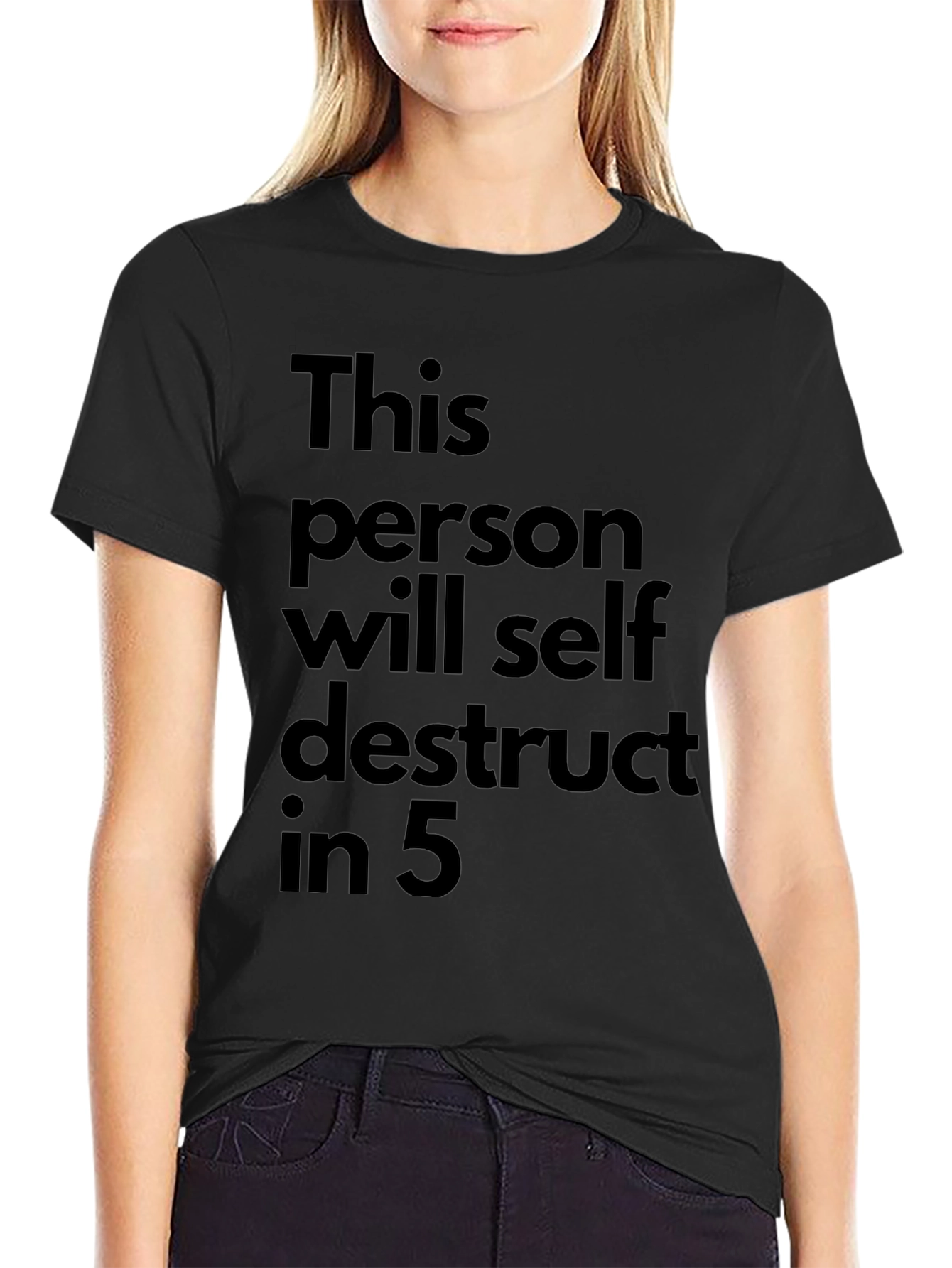 Self Destruct T-Shirt: Black Humor Graphic Tee