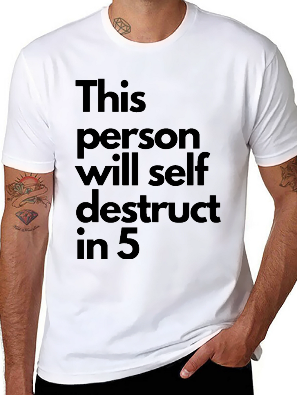 Self Destruct T-Shirt: Black Humor Graphic Tee