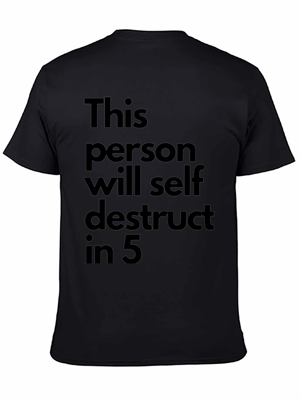 Self Destruct T-Shirt: Black Humor Graphic Tee