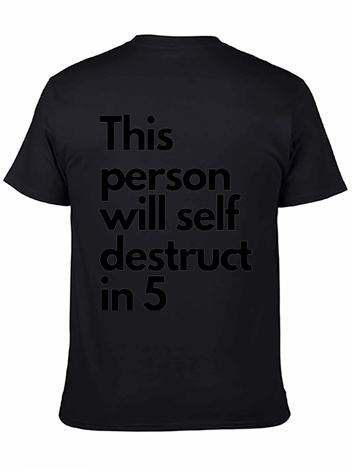 Self Destruct T-Shirt: Black Humor Graphic Tee