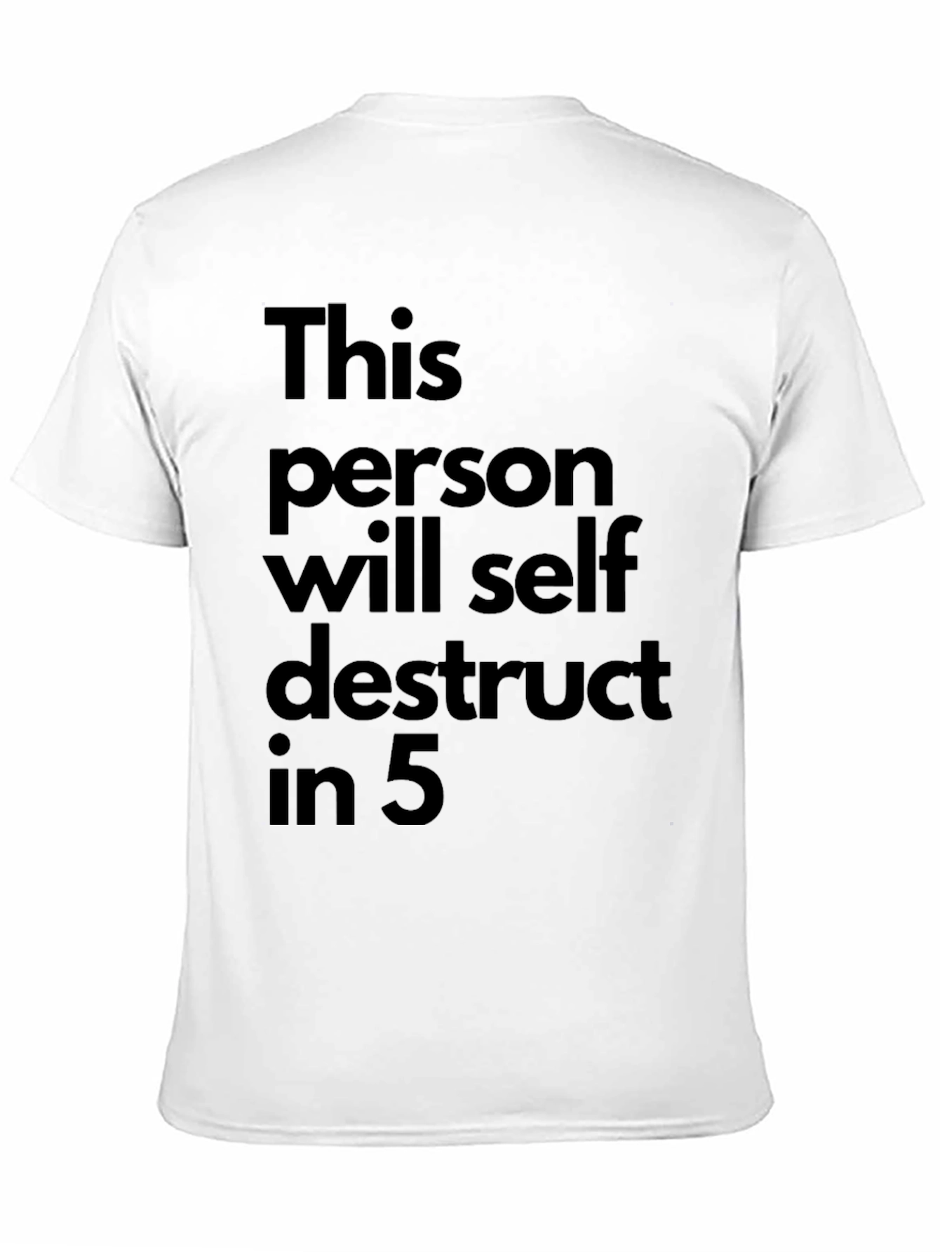 Self Destruct T-Shirt: Black Humor Graphic Tee