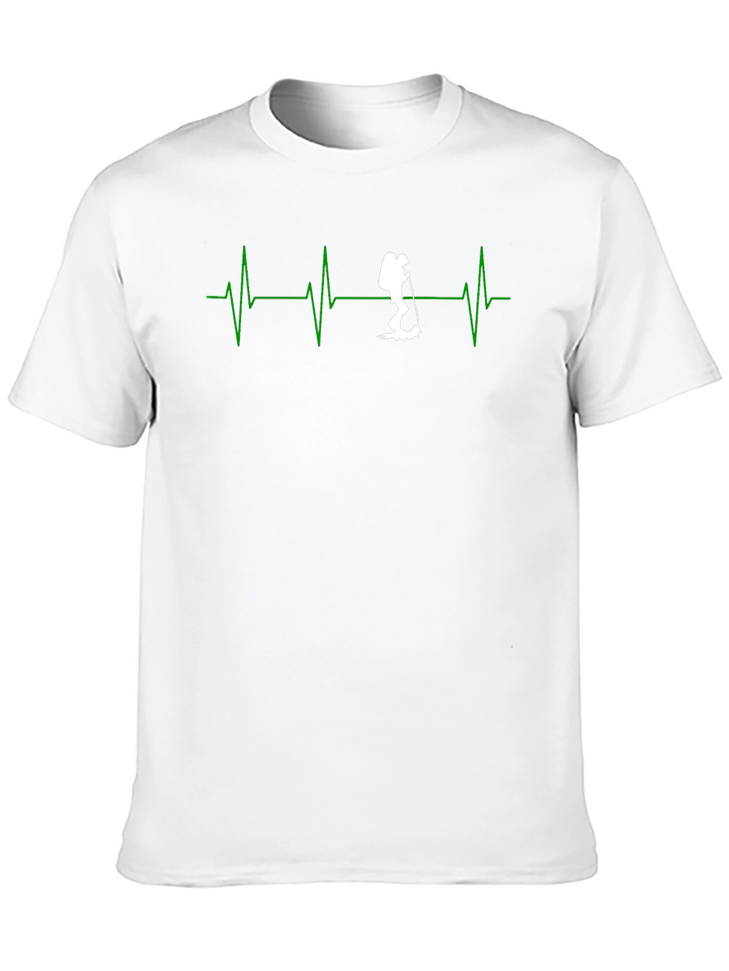 Hiking Heartbeat T-Shirt - Black